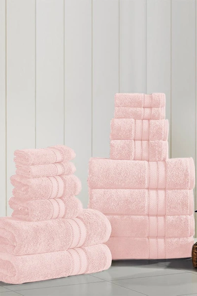 Modern Threads Spunloft 18-piece Towel Set In Blush