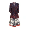 La Doublej Camerino Palm Tree-print Dress In Palmetto