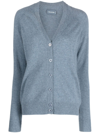 Zadig & Voltaire Button-up Cashmere Cardigan In Blue