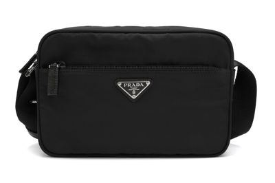 Pre-owned Prada Logo Shoulder Bag Black