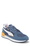 Puma Graviton Running Shoe In Inky Blue- White-granola