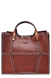 Old Trend Rosa Transport Leather Tote In Brown