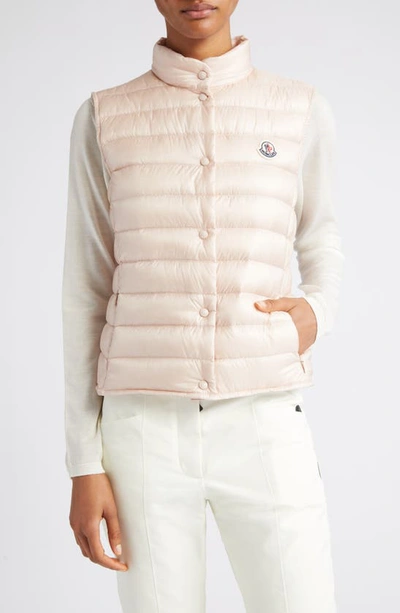 Moncler Liane Quilted Down Vest In Nude & Neutrals