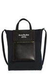 Acne Studios Baker Out Small Tote In Black/ Black