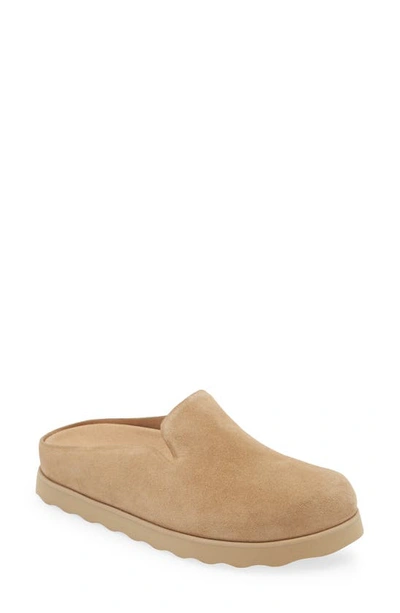 Vince Graham Suede Mules In Beige