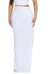 Naked Wardrobe Chic High Waist Maxi Skirt In White