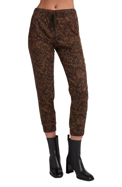 Bella Dahl Leopard Print Pocket Joggers In Animal Camo Print