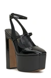 Jessica Simpson Pialley Ankle Strap Platform Pump In Black