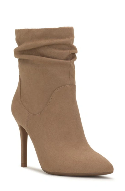 Jessica Simpson Hartzell Slouch Pointed Toe Bootie In Sandstone Faux Suede