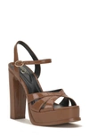 Jessica Simpson Giddings Platform Sandal In Caramel