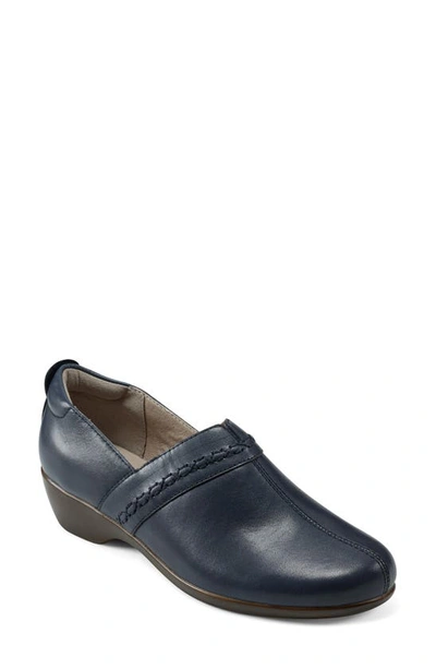 Easy Spirit Dolores Slip-on In Navy Leather