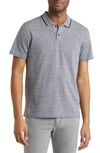 TED BAKER MATHIAS JACQUARD COTTON POLO SHIRT