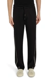 Tom Ford Black Piping Sweatpants In Black