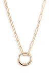 ISABEL MARANT RING PENDANT NECKLACE