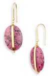Isabel Marant Stones Drop Earrings In Fuchsia