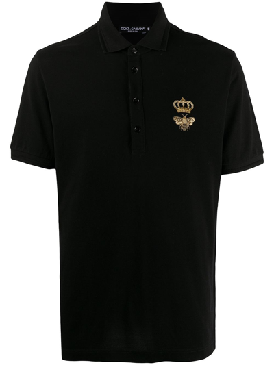 Dolce & Gabbana Polo In Black