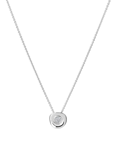 Tane México 1942 Volcán Circular-pendant Necklace In Silver
