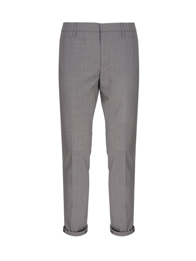 Dondup Straight Trousers In Grey