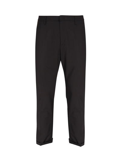 Dondup Straight Trousers In Nero