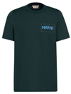 Marni Green Patch T-shirt In Verde