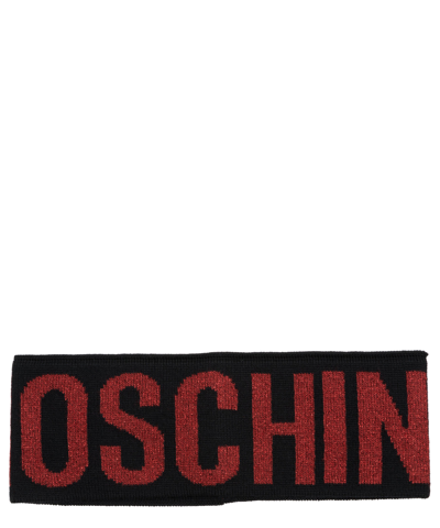 Moschino Wool Headband In Black