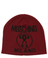 MOSCHINO DOUBLE QUESTION MARK WOOL BEANIE
