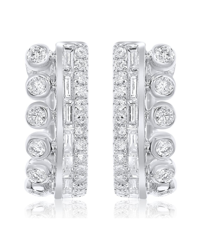 Diana M. Fine Jewelry 14k White Gold 0.63 Ct. Tw. Diamond Earrings