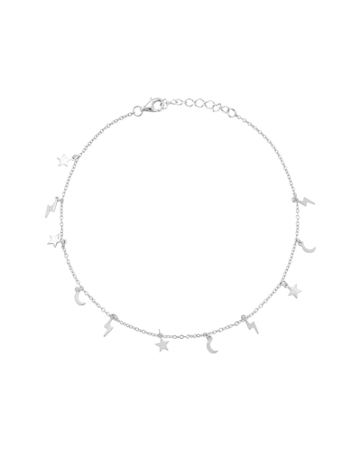 Sphera Milano Silver Celestial Charm Anklet