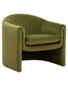 Safavieh Couture Laylette Upholstered Accent Chair In Olive