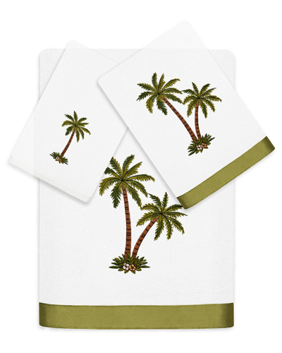 Linum Home Textiles Palmera 3pc Embellished Turkish Cotton Towel Set