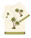 Linum Home Textiles Palmera 3pc Embellished Turkish Cotton Towel Set