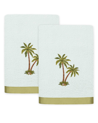 Linum Home Textiles Palmera 2pc Embellished Turkish Cotton Bath Towel Set