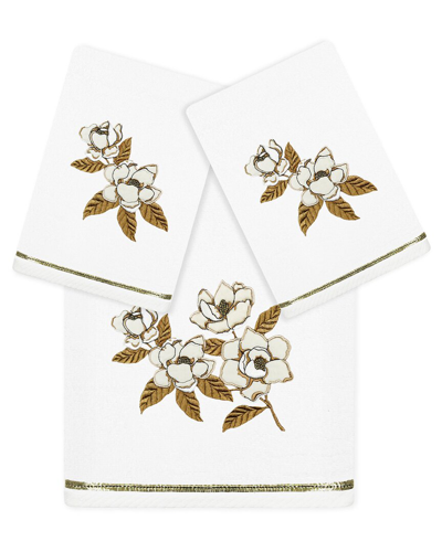 Linum Home Textiles Maggie 3pc Embellished Turkish Cotton Towel Set