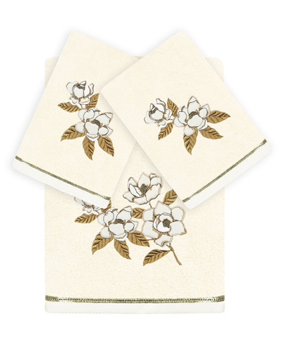 Linum Home Textiles Maggie 3pc Embellished Turkish Cotton Towel Set