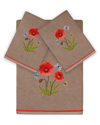Linum Home Textiles Polly 3pc Embellished Turkish Cotton Towel Set