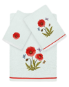 Linum Home Textiles Polly 3pc Embellished Turkish Cotton Towel Set