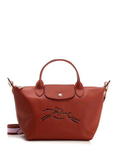 Longchamp Le Pliage Extra Small Top Handle Bag In Brown