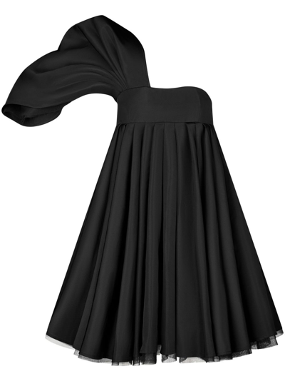 Nina Ricci Asymmetrisches One-shoulder-kleid In Black