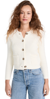 Ba&sh Gaspard Round-neck Cardigan In White