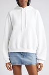 Alexander Wang Gender Inclusive Relaxed Fit Essential Terry Cloth Hoodie In White