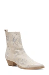 Free People Bowers Embroidered Bootie In White