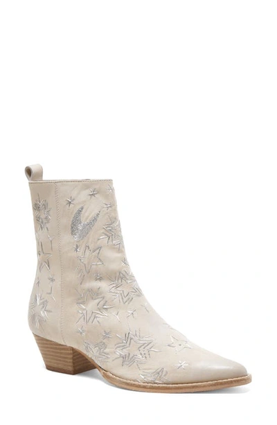 Free People Bowers Embroidered Bootie In White