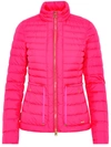 Woolrich Fuchsia Nylon Down Jacket In Red