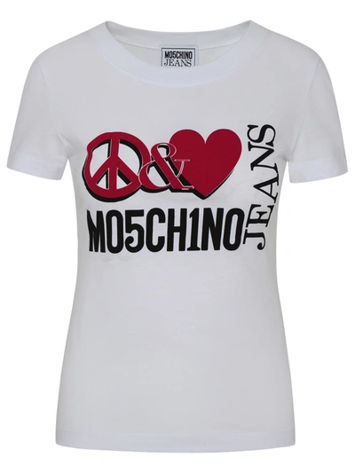 Moschino Peace & Love T-shirt In White