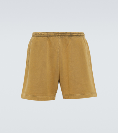 Acne Studios Cotton Shorts In Sage Green