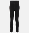 ALAÏA HIGH-RISE WOOL-BLEND LEGGINGS