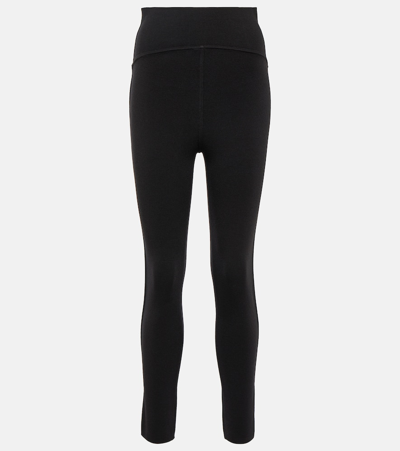 Alaïa High-rise Wool-blend Leggings In Black