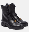 Tod's Black Chain Ankle Boots In Black
