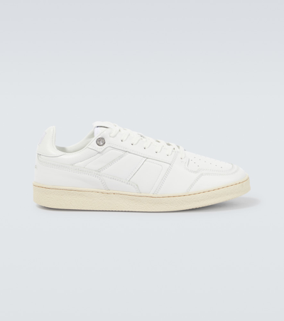 Ami Alexandre Mattiussi Leather Sneakers In White