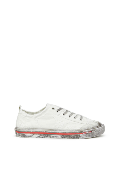 Diesel Trainers Im Used-look In White